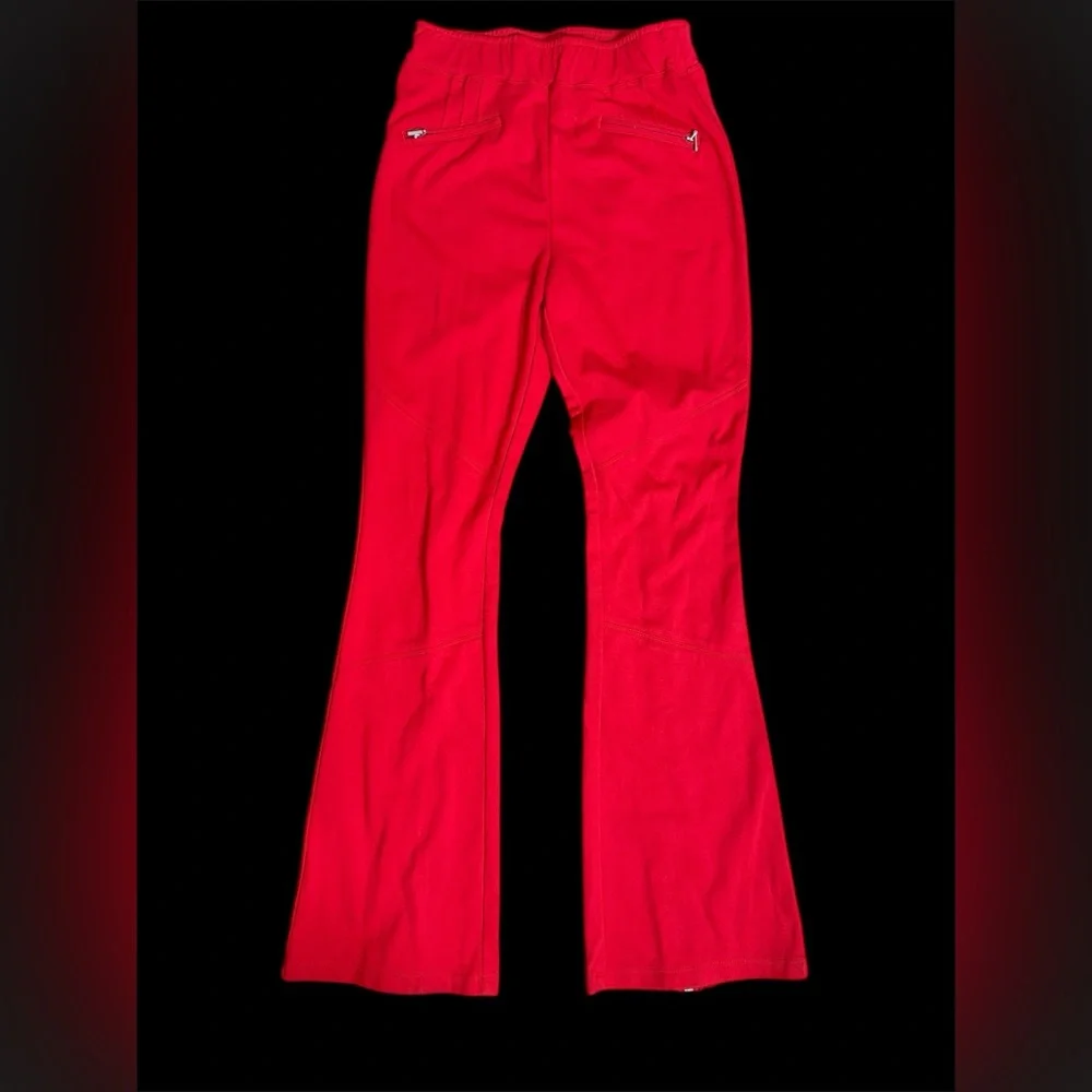 Maeve Anthropologie Red Pullon Split Hem Trouser Pant Size XS - Picture 4 of 6